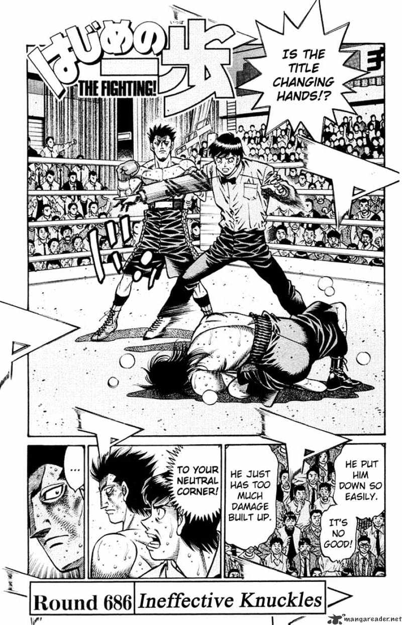 Hajime no Ippo: Fighting Spirit, Chapter 686 image 01